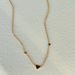 Spot Retro Gold Plated Titanium Steel Small Heart Dangle Minimalist Stacking Necklace_ipsvogv.com