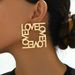 Exaggerated LOVE QUEEN Cut Letter High-end Simple Fashion Women's Earrings_ipsvogv.com