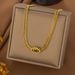 New Versatile Design Metallic Stainless Steel Black Diamond Devil's Eye Necklace For Women_ipsvogv.com
