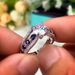 Cao Shi's New Handwear Creative Hollow Out Royal Blue Zircon Ring Luxury Banquet And Engagement Jewelry For Women_ipsvogv.com