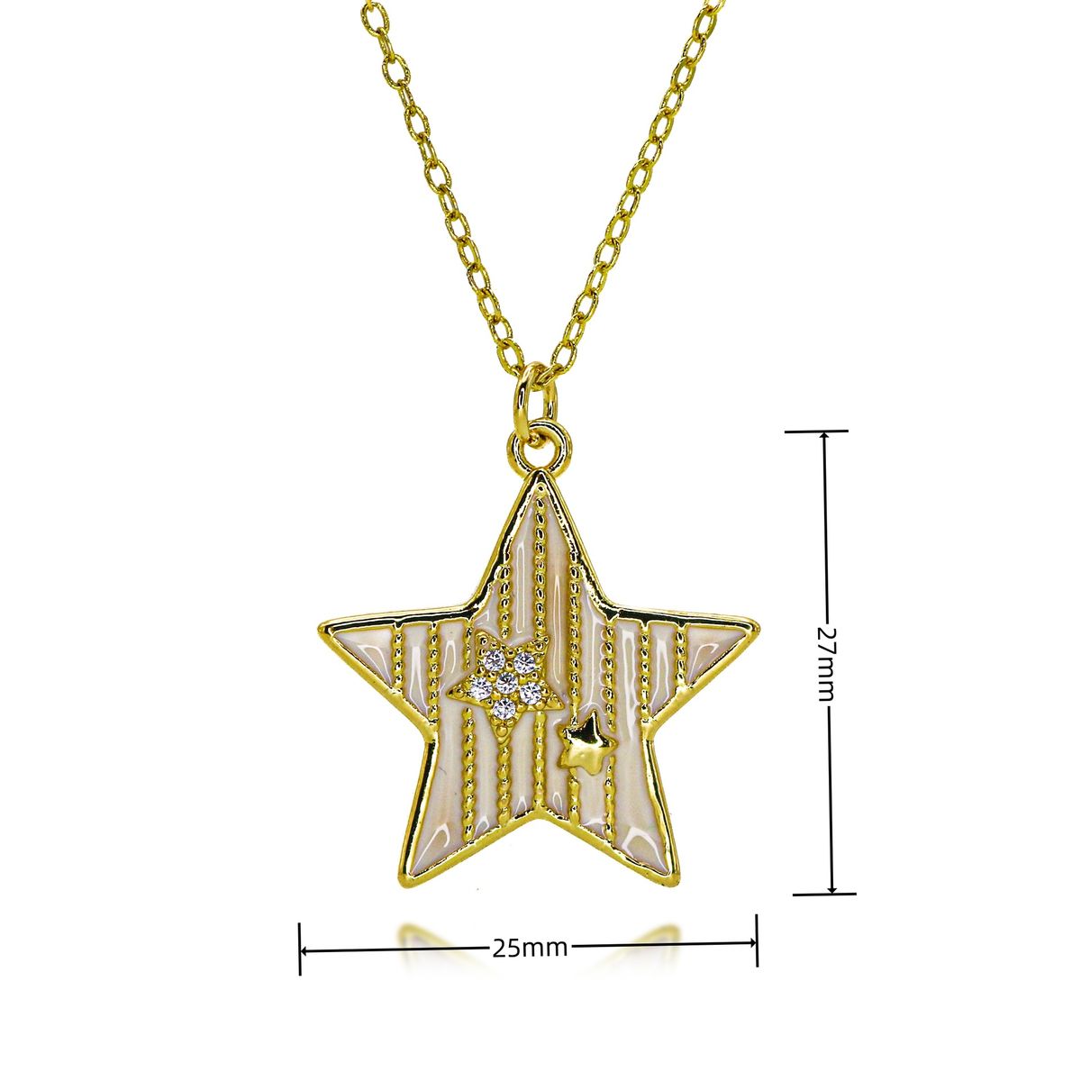 Round Oil Drop Eye Pendant Exaggerated Personality Necklace Clavicle Chain_ipsvogv.com