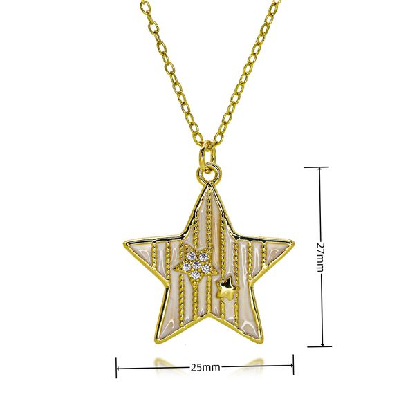 Round Oil Drop Eye Pendant Exaggerated Personality Necklace Clavicle Chain_ipsvogv.com