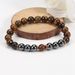 8cm Eye Black Gallstone Natural Bracelet Bracelet Elastic Beads Adjustable_ipsvogv.com
