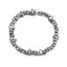 New Handmade Adjustable Irregular Black Chalcedony Beaded Bracelet Men's Jewelry_ipsvogv.com