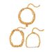 New Thick And Thin Chain Round Label English Letter Love Combination 4-piece Pearl Bracelet Set_ipsvogv.com