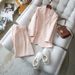 Women's Clothing warm spring healing color shimmer texture pieces heavy industry slim silhouette suit_ipsvogv.com