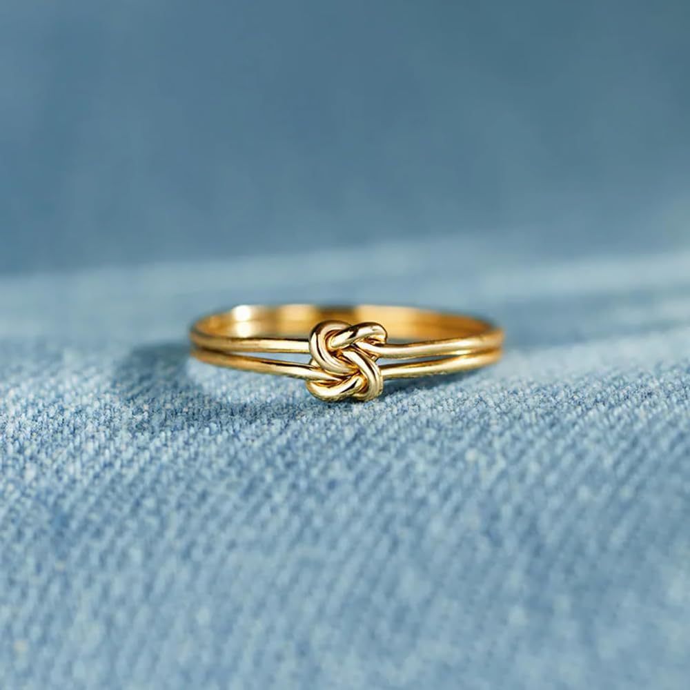 S925 Sterling Silver Double Knot Mother Daughter Bow Simple Designer High End Feeling_ipsvogv.com