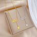 Body 【 Full Titanium Steel 】 Cool And Cool LOVE Star Minimalist Necklace For Women's Ins Mesh Red Collarbone Chain 【 】 【 】 【 】_ipsvogv.com