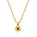 Heavy Industry Quality Men's Protector Pendant Necklace Inlaid With Zircon Devil's Eye Sweater Chain Neckchain_ipsvogv.com