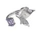 New Sweet, Simple, Exquisite Girl's Heart Purple Butterfly Open Female Ins Niche Design High End Ring_ipsvogv.com