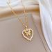 Love 【 】 Butterfly Light Luxury Charm Gorgeous Full Diamond Necklace Women's Versatile Clavicle Titanium Steel Chain 【 】_ipsvogv.com