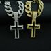 Hot Selling Black Drip Oil Cross Alloy Pendant, Hip-hop Men's Cuban Chain, Personalized And Simple_ipsvogv.com