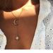 New Popular, Fashionable, And Personalized Dual Color Moon Sun Australian Treasure Women's Necklace_ipsvogv.com