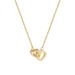 Love Double Ring Titanium Steel Necklace for Women's Gold Light Luxury, Design Sense, Temperament, Network Red Collar_ipsvogv.com