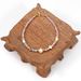 Cross Natural Shaped Pearl 3mm Rose Quartz Crystal Bracelet Necklace Female Ins Simple Sweet_ipsvogv.com
