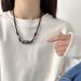 New Chinese Style Xizang Agate Beads Necklace Men's Fashion Simple Versatile Buddha Cotton And Linen Accessories High_ipsvogv.com