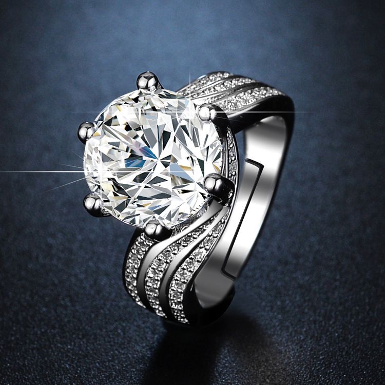 Hot Selling Princess Large Dove Egg Luxury 5-Carat for Women High Carbon Mosan Diamond Ring_ipsvogv.com
