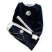 Women's Sports And Leisure Color-blocked Long-sleeved Round Neck Tops, Fashionable Age-reducing Style, Knitted Wide-leg Pants, Two-piece Suit_ipsvogv.com