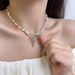 French Bowknot Ribbon Necklace Niche Design Ballet Style Sweet Clavicle Chain Light Luxury High-end Feel_ipsvogv.com