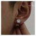 2023 New Men, Personalized Full Diamond Fashion Earstuds For Women, Versatile, High End, Niche, Light Luxury_ipsvogv.com