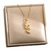 Trendy Micro Inlaid Zircon Snake Shaped Titanium Steel Necklace For Women's Fashion Personality Ins Style Collarbone_ipsvogv.com