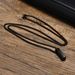 stainless steel long geometric Mobius pendant men's fashion necklace sweater chain jewelry_ipsvogv.com