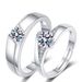 Korean Fashion High Carbon Couple Wedding Prop Gift Simulation Diamond Ring_ipsvogv.com