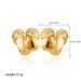 Unisex Retro Petal Earrings High End Niche Novel Design Irregular Fold Earrings_ipsvogv.com