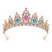 Noble Black Gemstone Diamond Bridal Headdress Alloy Crown Wedding Headdress Hair Accessories Banquet Evening Hair Crown_ipsvogv.com