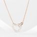 Heart To Heart Heart Shaped Necklace Female Element Crystal Love Clavicle Necklace Female_ipsvogv.com