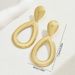 Simple And Fashionable Commuting Style Water Drop Earrings Personality Exaggerated Hollow Niche Design Earrings Versatile Earrings_ipsvogv.com