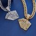 Hip-Hop Full Diamond Playing Card Personality Creative Alloy Rhinestone Cuban Chain Pendant Hot Sale_ipsvogv.com