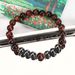 8cm Eye Black Gallstone Natural Bracelet Bracelet Elastic Beads Adjustable_ipsvogv.com
