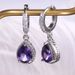 Cao Shi's New Creative Claw Set Purple Earrings And Temperament Women's Jewelry_ipsvogv.com