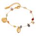 Women's Jewelry Niche Ocean Style High End Bracelet Female Stainless Steel Shell Versatile Colored Stone Titanium Steel Jewelry_ipsvogv.com