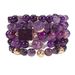 8 cm Purple Crystal Round Beads Natural Stone BeadedBracelet Female Elastic Adjustable_ipsvogv.com