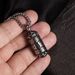 Men's Jewelry Personality Retro Six Word Mantra Totem Cylindrical Stainless Steel Pendant Necklace_ipsvogv.com