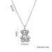 Cute Little Bear Pendant With Women's Collarbone Chain Design Sense, Unique Accessories, Trendy Necklace_ipsvogv.com