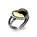 Fashion Retro Stainless Steel Heart Shaped Opening Adjustable Men's And Women's Rings Valentine's Day Holiday Jewelry_ipsvogv.com