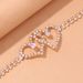 Hot Selling Jewelry Full Diamond Fashion Diamond Double Heart Anklet Hollow All-match Heart-shaped Rhinestone Anklet_ipsvogv.com