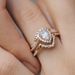 Sanjie Flower Wedding Ring Women's Fashion Crown Jewelry With White Water Drop Zircon Set_ipsvogv.com