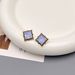Korean version commuting versatile fashion full diamond small and exquisite geometric high-end niche design earrings_ipsvogv.com