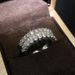 Cao Shi Copper Plated Platinum trapezium zircon lady's ring luxury hand jewelry_ipsvogv.com