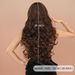 European And American Wig Female Long Hair Wavy Red Brown Highlights Gold Oblique Bangs Curly Hair Daily Wig Fluffy Full Head Cover_ipsvogv.com