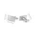 Spot Men's Formal Wear Fashion Simple Metal Rectangular Cufflinks French Shirt Cuff Nails Cufflinks_ipsvogv.com