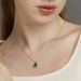 S925 silver green moss pendant female clavicle necklace water grass agate pendant fashionable and noble_ipsvogv.com