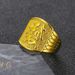 Copper Men's With A Large Opening, Brass Gold-plated For Gaining Wealth, Jewelry Ring_ipsvogv.com