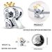 Women's Jewelry Original Letter Pendant Beads Creative Personalized DIY Jewelry Accessories Bracelet Copper Plated 925 Silver_ipsvogv.com