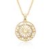 Micro Inlaid Colored Zircon Necklace - Simple Round Pendant, European & American Style Jewelry For Women_ipsvogv.com