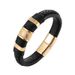 Men's Fashion Handwoven Leather Rope Personalized Stainless Steel Magnetic Buckle Bracelet_ipsvogv.com